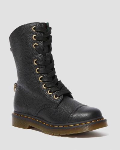 Botas Altas Dr Martens Aimilita Cuero Para Mujer DR0845W